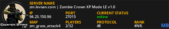 zm.levsan.com | Zombie Crown XP Mode LE v1.0