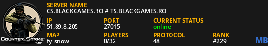 CS.BLACKGAMES.RO # TS.BLACKGAMES.RO