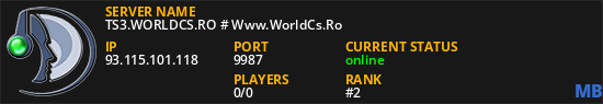 TS3.WORLDCS.RO # Www.WorldCs.Ro