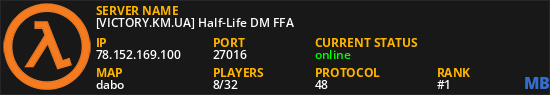 [VICTORY.KM.UA] Half-Life DM FFA