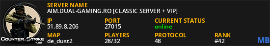 AIM.DUAL-GAMING.RO [CLASSIC SERVER + VIP]