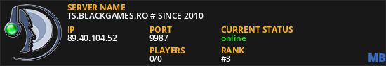 TS.BLACKGAMES.RO # SINCE 2010