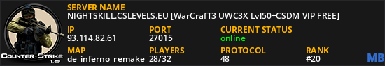 NIGHTSKILL.CSLEVELS.EU [WarCrafT3 UWC3X Lvl50+CSDM VIP FREE]