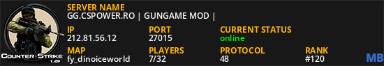 GG.CSPOWER.RO | GUNGAME MOD |