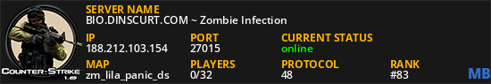 BIO.DINSCURT.COM ~ Zombie Infection
