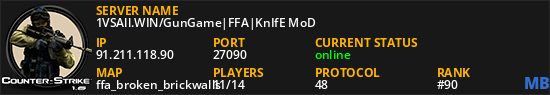 1VSAll.WIN/GunGame|FFA|KnIfE MoD