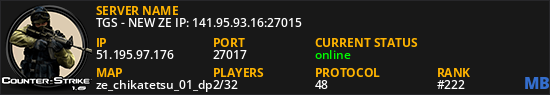 TGS - NEW ZE IP: 141.95.93.16:27015