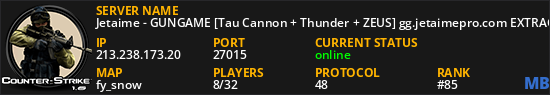 Jetaime - GUNGAME [Tau Cannon + Thunder + ZEUS] gg.jetaimepro.com EXTRAGG