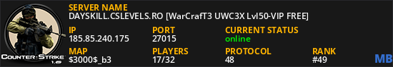 DAYSKILL.CSLEVELS.RO [WarCrafT3 UWC3X Lvl50-VIP FREE]