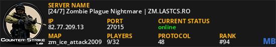 [24/7] Zombie Plague Nightmare | ZM.LASTCS.RO