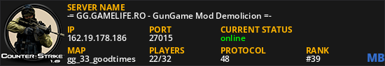 -= GG.GAMELIFE.RO - GunGame Mod Demolicion =-