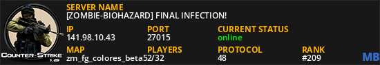 [ZOMBIE-BIOHAZARD] FINAL INFECTION!
