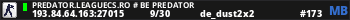 PREDATOR.LEAGUECS.RO # BE PREDATOR