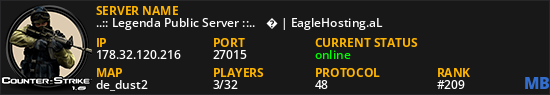 ..:: Legenda Public Server ::.. ❤️� | EagleHosting.aL