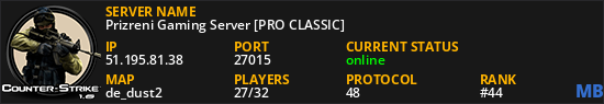 Prizreni Gaming Server [PRO CLASSIC]
