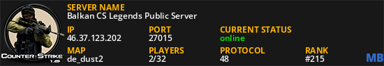 Balkan CS Legends Public Server