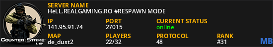 HeLL.REALGAMING.RO #RESPAWN MODE
