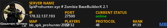 SpkProhunter.xyz # Zombie BaseBuilderX 2.1